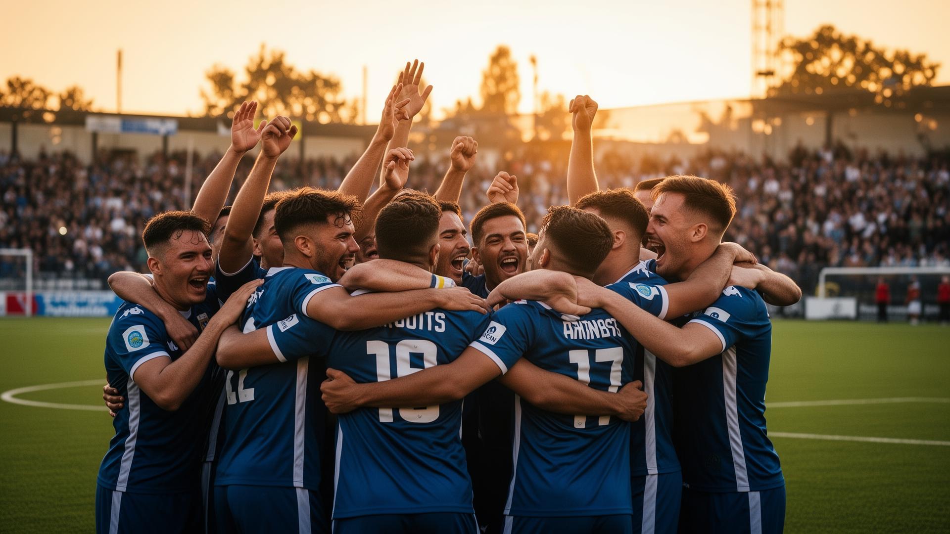 Players celebrating